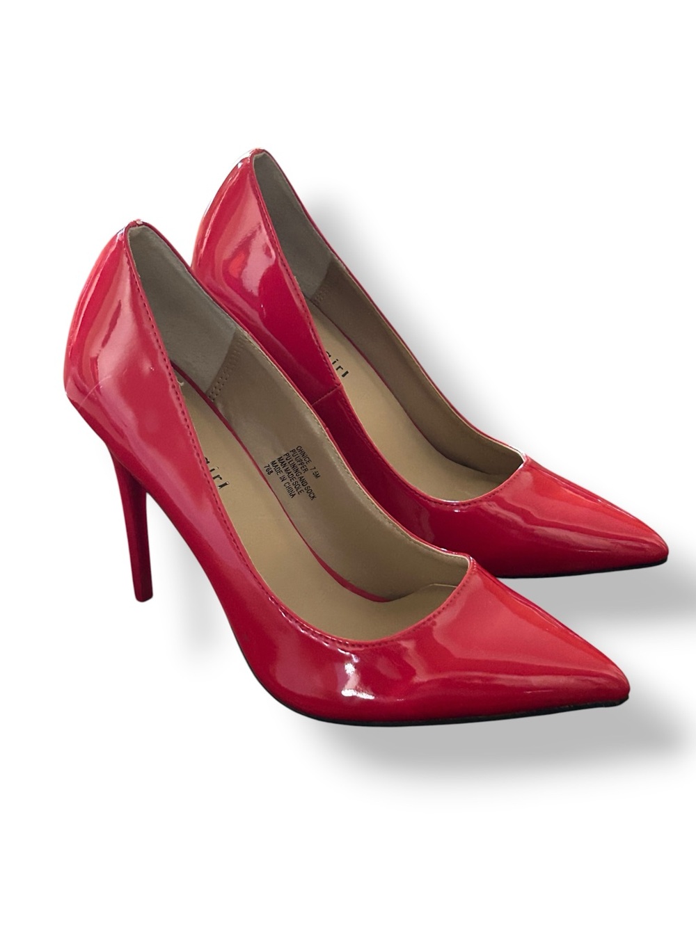 Madden Girl Red Patent Pointed-Toe Stiletto Pumps